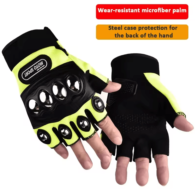 Rugged Tactical Self-Defense Gloves – Hard Knuckle Outdoor Protection Gloves