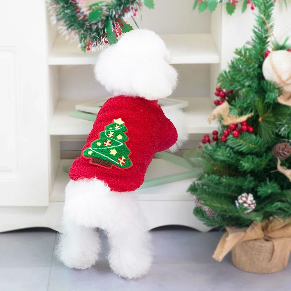 Cute Christmas Pet Outfit Winter Coat for Small and Medium Dogs