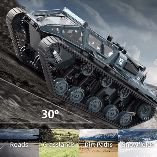 JJRC C8812 RC Tracked Tank LED Light Simulation Remote Control Off Road Vehicle