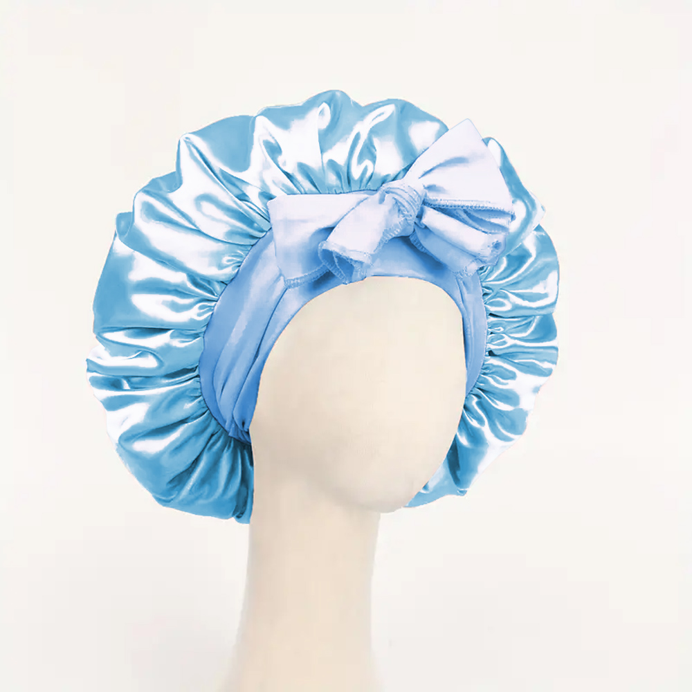 Adjustable Satin Sleep Hair Bonnet Premium Satin Hair Protection Cap