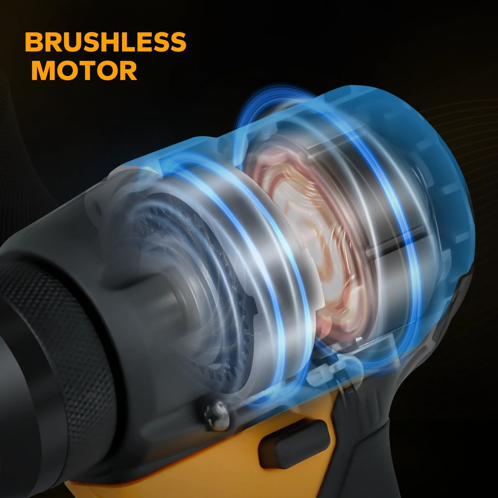 Brushless Electric Rivet Gun with LED Light 2.4–4.8mm (Battery Not Included)
