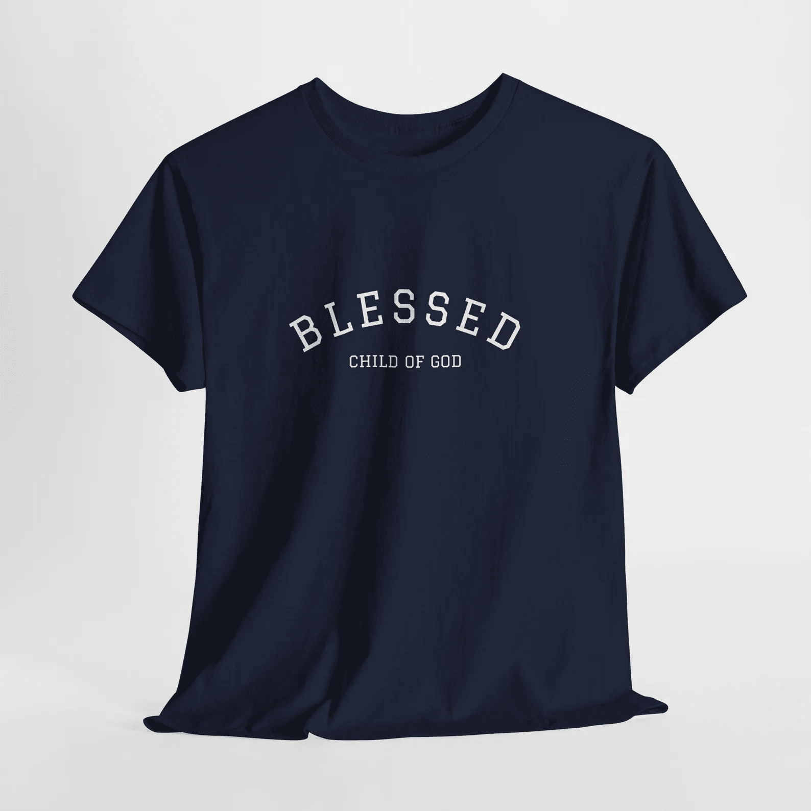 Blessed Child of God Shirt Christian Faith Tee Inspirational Religious Gift