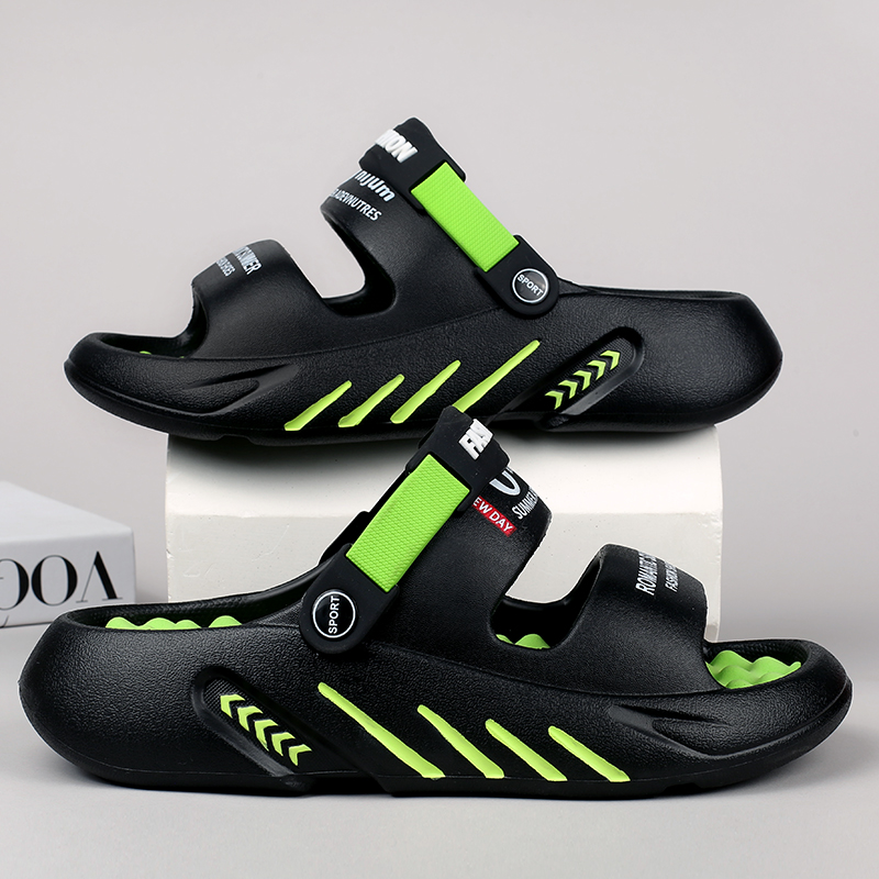 Mens Summer Casual Slides, Comfortable Beach Sandals, Outdoor Massage Slippers, Clogs for Men, Indoor Shoes