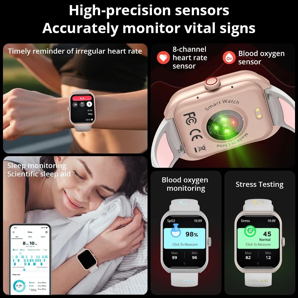 AMOLED Smartwatch with Bluetooth Calling and Health Tracking