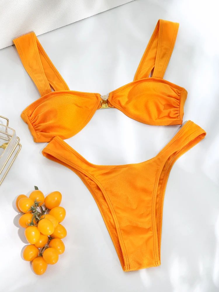 Womens High Cut String Bikini Set