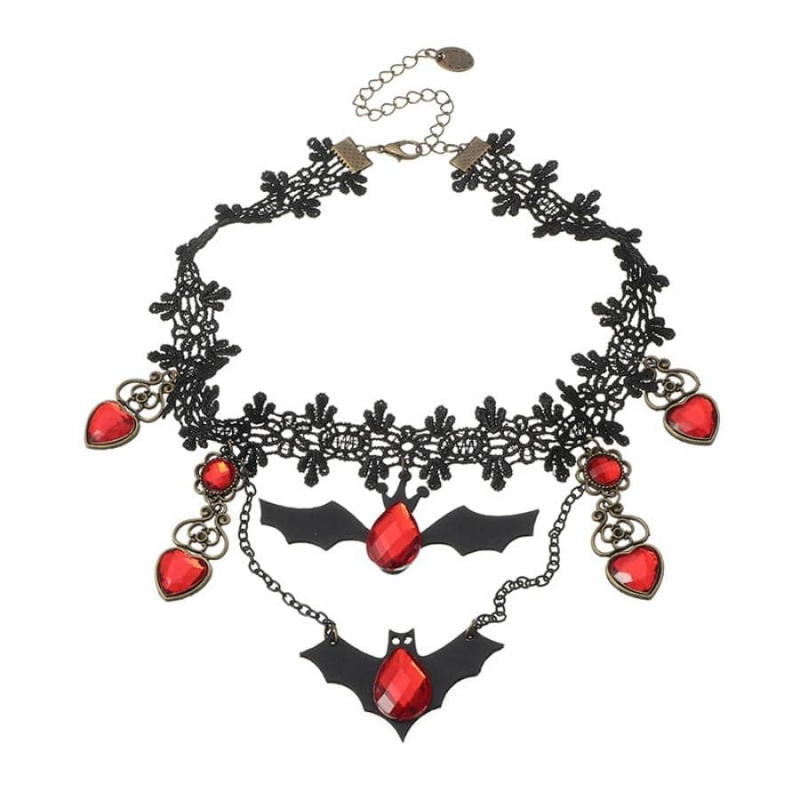 Halloween Necklace Gothic Pendant Party Costume Dress-Up Necklace Holiday Gift