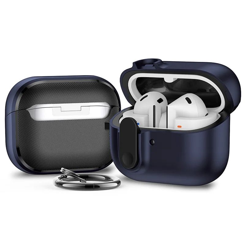 Locking Galaxy Buds 3 case with Keychain Clip, Shockproof Protective Cover (Fits Buds 3 / Buds 3 Pro)