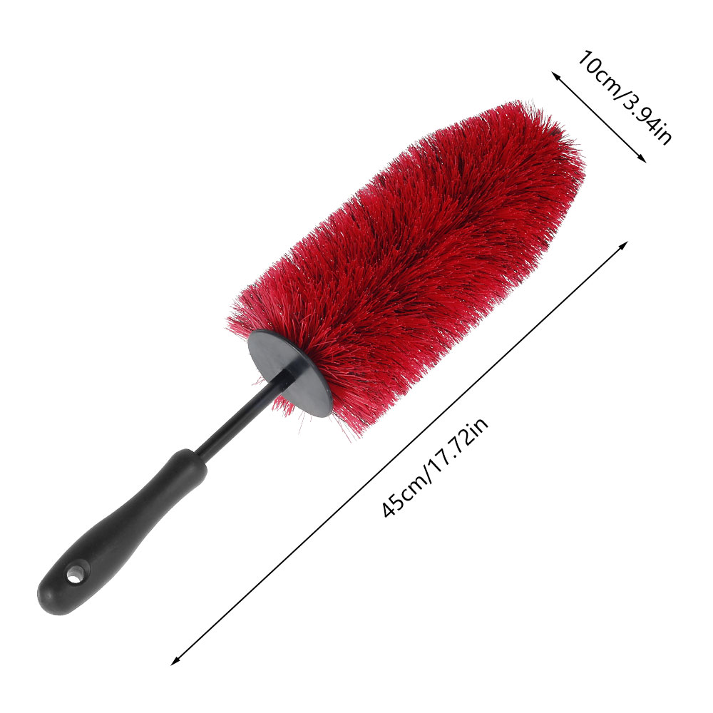 Car Wheel Rim Tire Cleaning Brush Soft Bristle Non-Scratch Car Care Detailing Tool