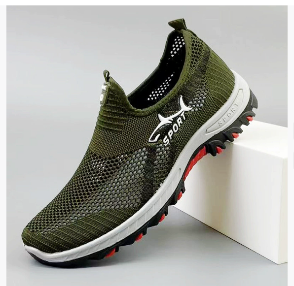 Lightweight Sneakers Men, Summer Mesh Men Shoes, Breathable Casual Walking Shoes, Mens Hiking Shoes