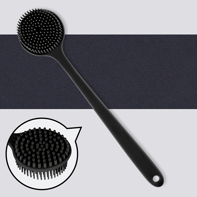 Soft Skin Massager for Men and Women Long Handle Back Scrubber Brush for Bath Spa