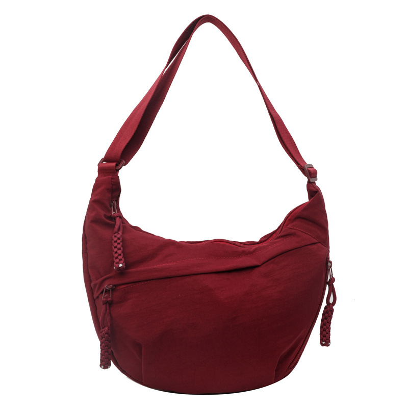 Lightweight Nylon Crossbody Bag Large Capacity Womens Messenger Shoulder Tote