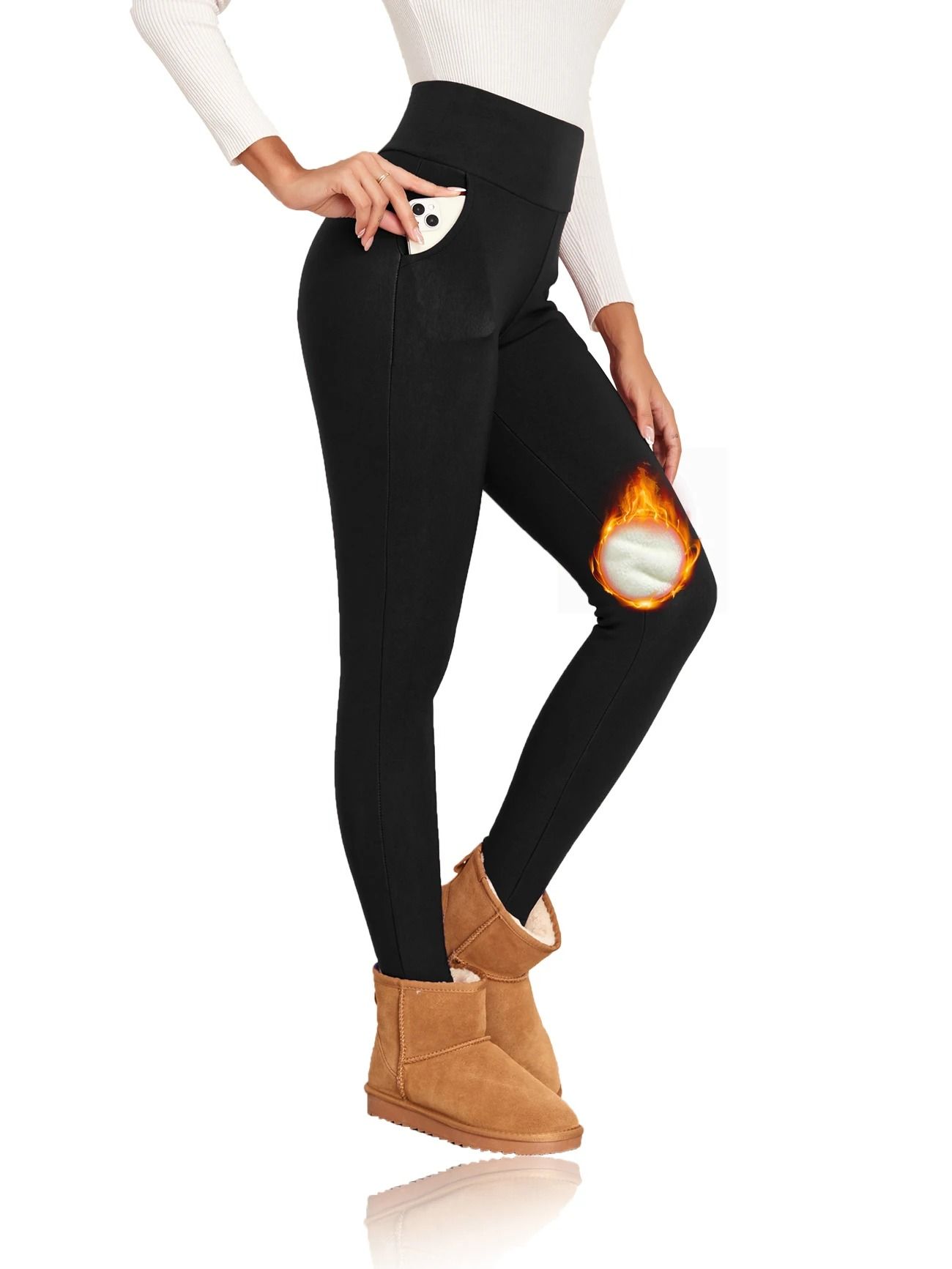 Thick Winter Women Warm Velvet Leggings High Waist