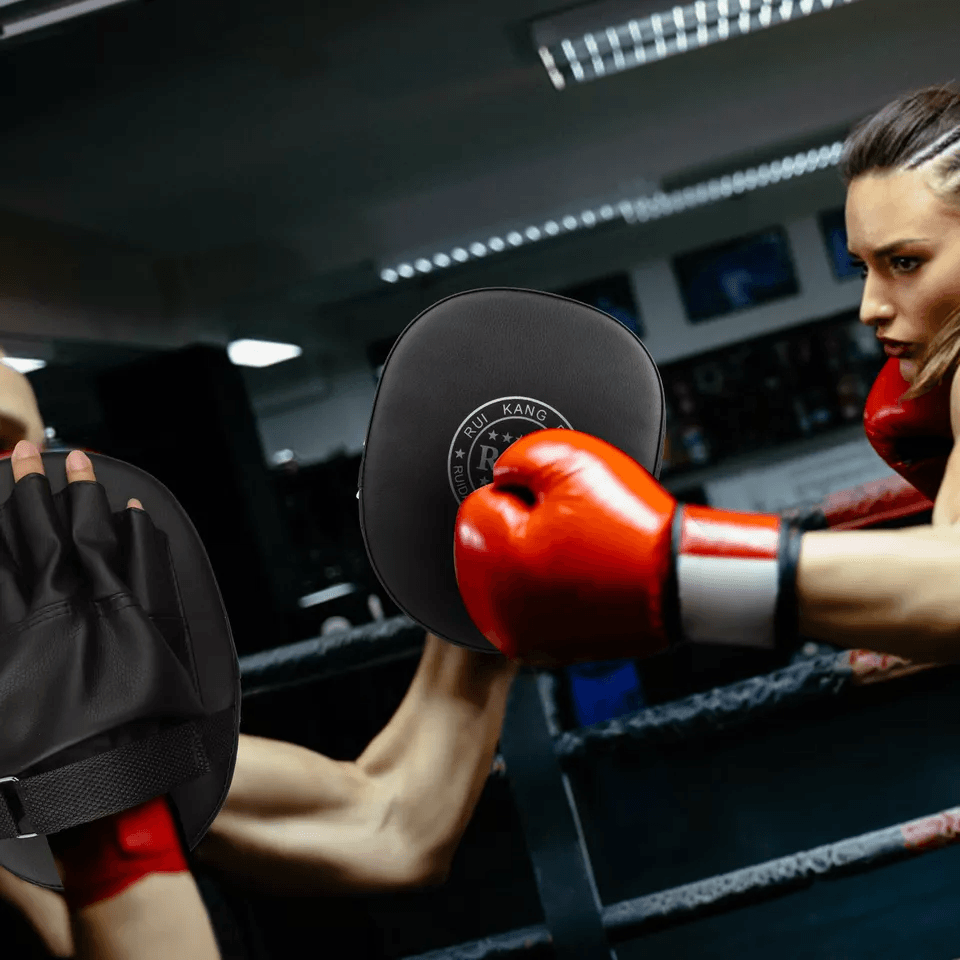 2PCS MMA Boxing Punching Mitts – Sparring Gloves & Kick Target Focus Training Pads