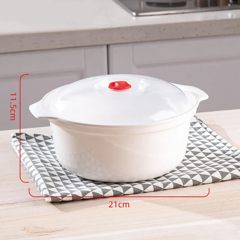 GIANXI Microwave Oven Special Box Heated Soup Pot, Steam Rice & Buns with Lid, Eco-friendly Food Grade Kitchen Tool