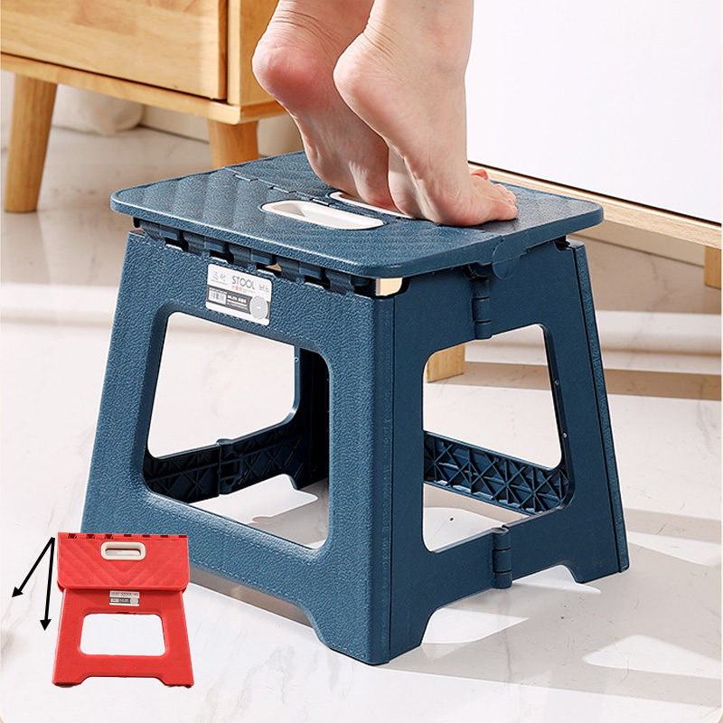 Adult & Children Folding Plastic Saddle Stool, Thickened Portable Camping and Fishing Chair