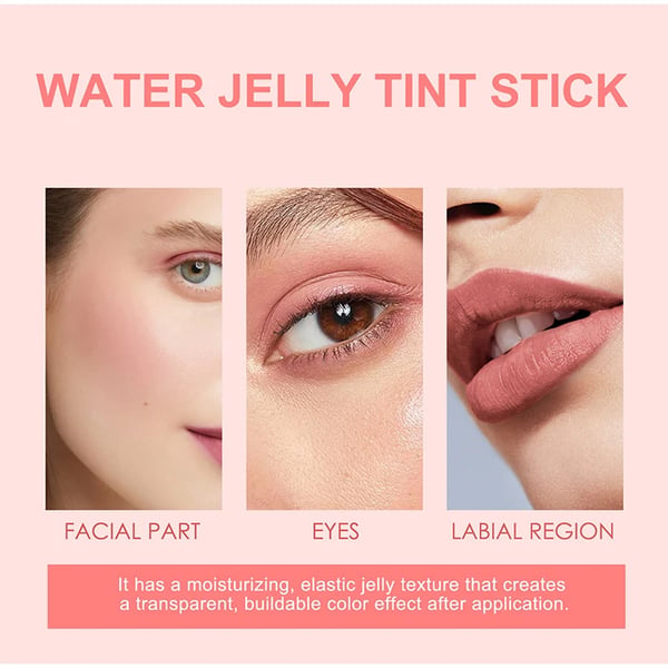 Cooling Water Jelly Lip Stain & Cheek Stain - Hydrating, Long-Lasting