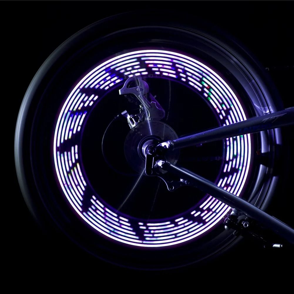 USB Rechargeable Bike Wheel Spoke LED Light Bicycle Safety Warning Lamp