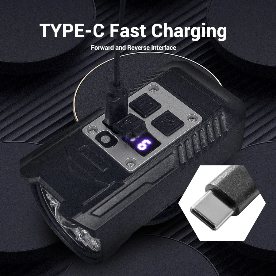 USB C Rechargeable Bicycle Front Light & Smart Sensor Rear Light  Waterproof, Bright Safety Cycling Light