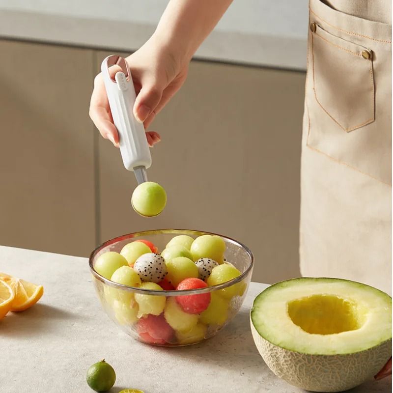 Watermelon Ball Scoop Stainless Steel Fruit Ice Cream Digger Kitchen Tool