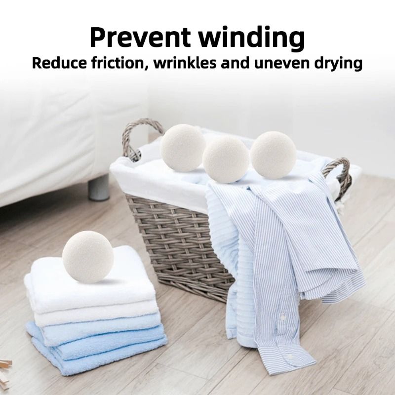 Wool Dryer Balls Reusable Laundry Softening Balls for Home Drying