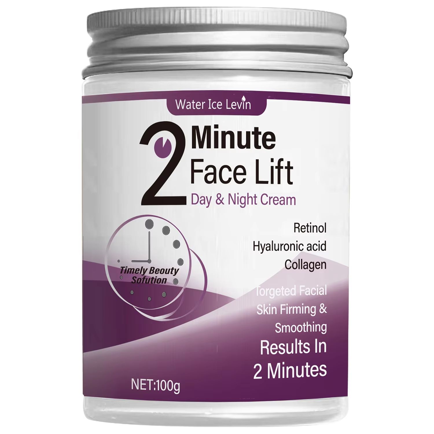 2-Minute Facial Lifting Day & Night Cream – Retinol, Hyaluronic Acid & Collagen Moisturizing Lotion