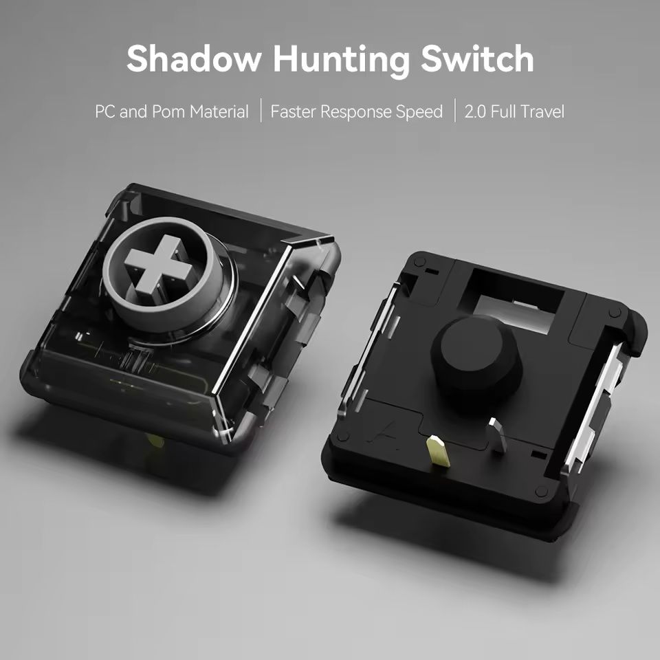 Kailh Low Profile Shadow Hunting Switch – Silent Linear 2.0mm Travel for Hitbox & Mechanical Keyboards