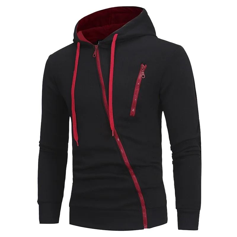 Mens Zip Up Fleece Bomber Jacket Hooded Casual Coat