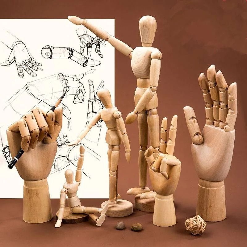 Wooden Drawing Mannequin Posable Artist Sketch Figure Model