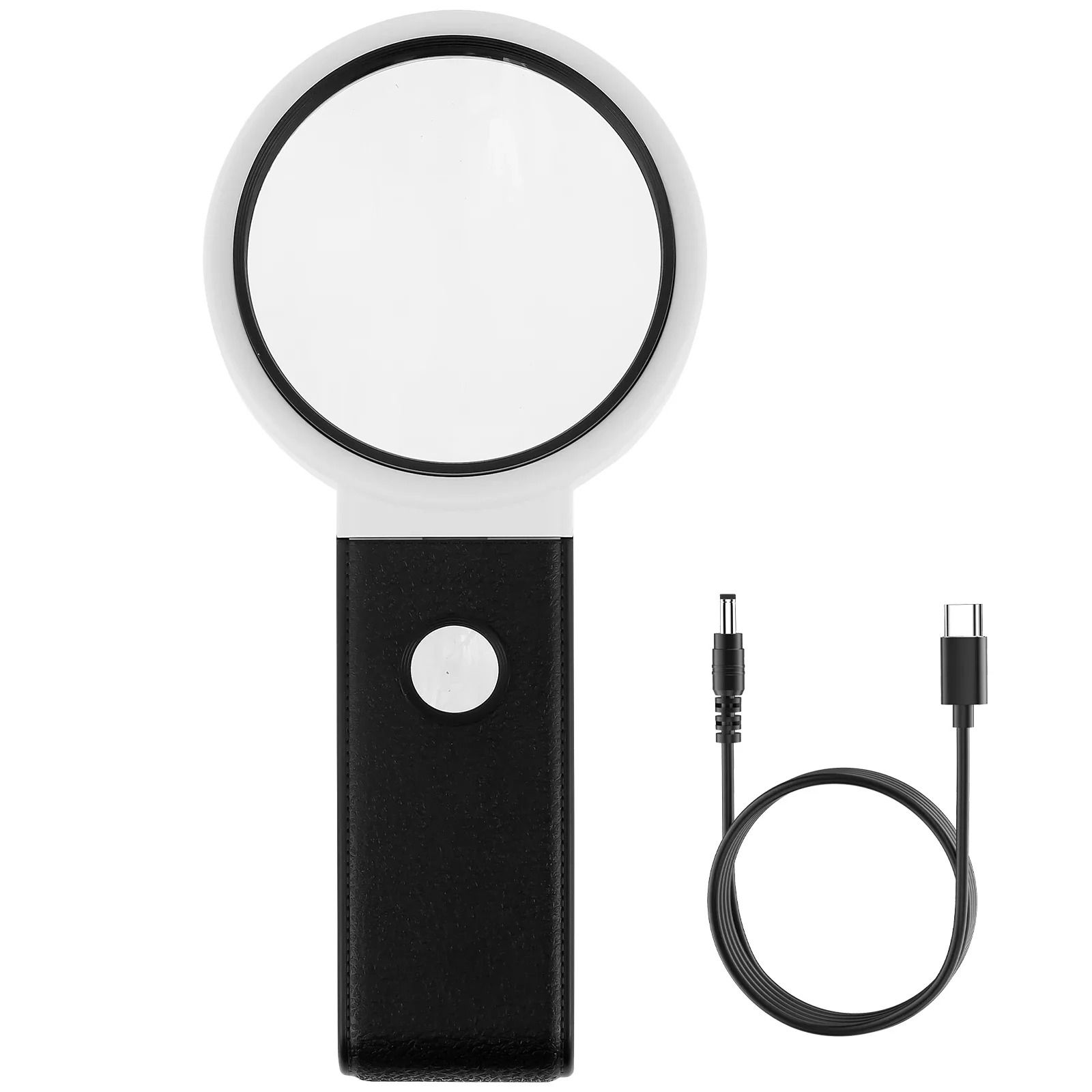 Magnifying Glass with Light and Stand 10X 25X Foldable LED Magnifier