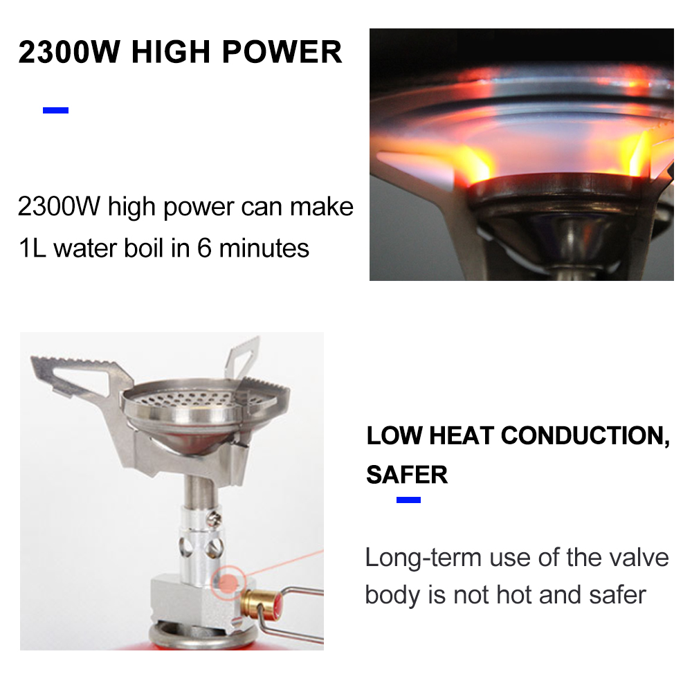 Portable Camping Gas Burner Stove Lightweight & Compact Outdoor Cooking Gear