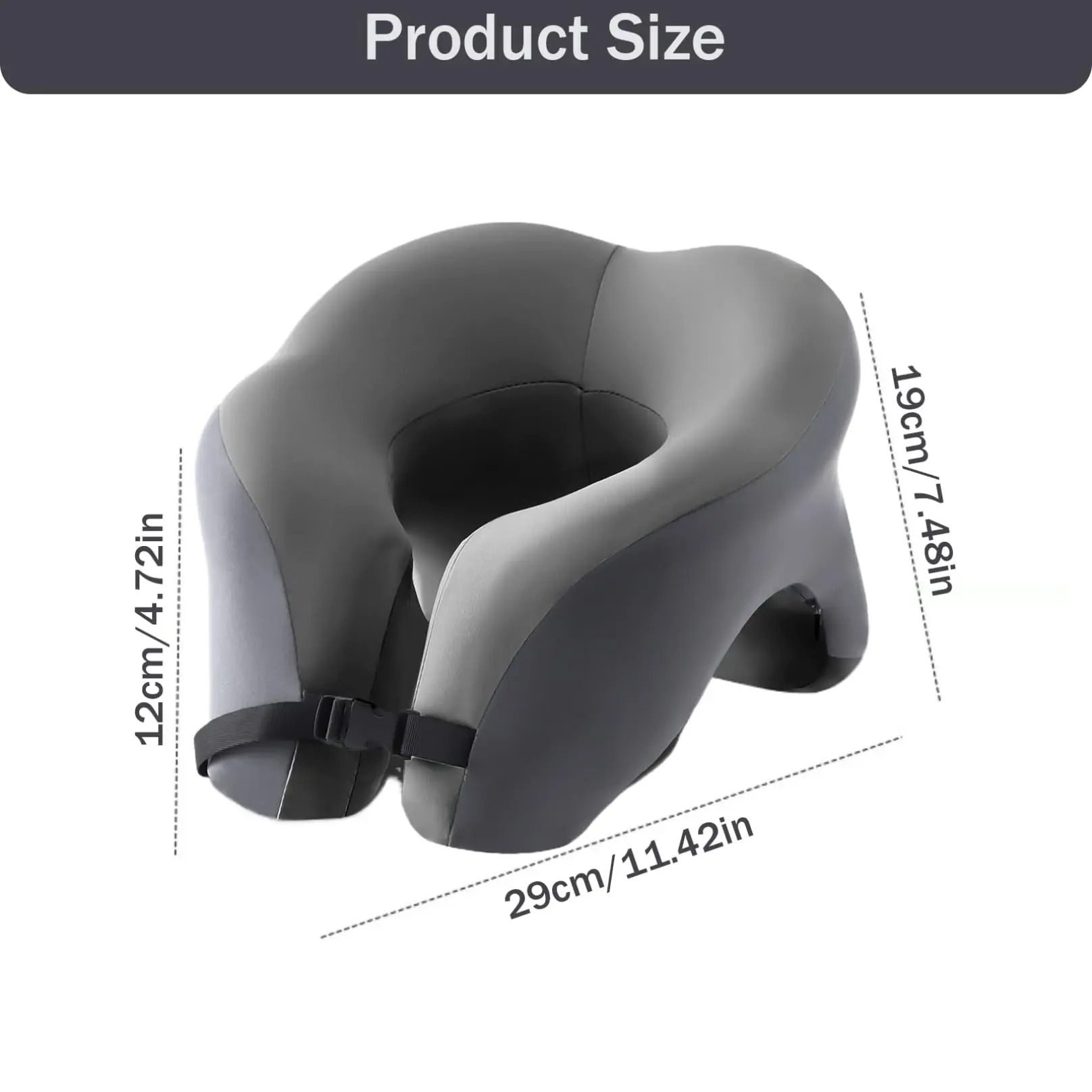 High-Fidelity 2-in-1 Face Down Travel Pillow