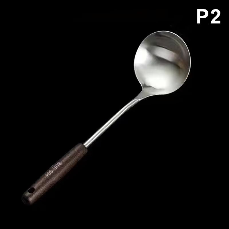 Stainless Steel Wok Spatula and Ladle Kitchen Utensil Set