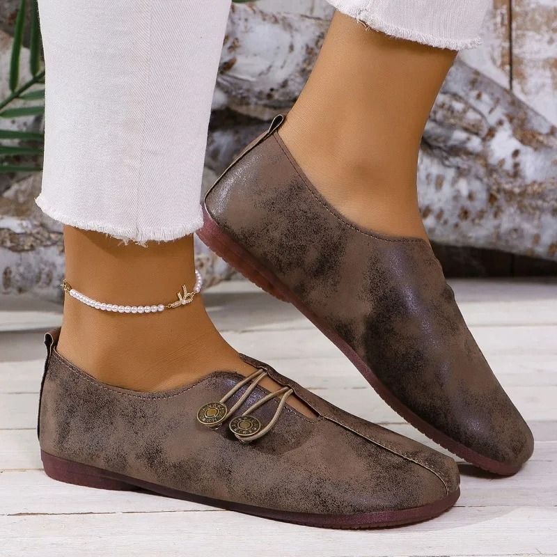 Womens Comfortable Lightweight Flat Slip On Loafers
