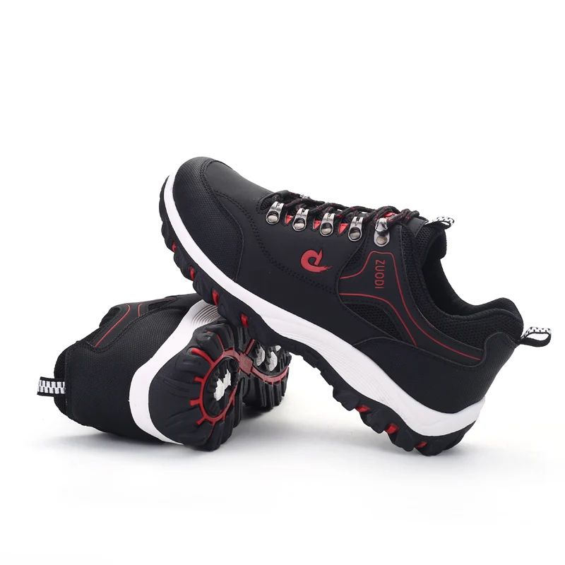 Mens Leather Casual Sneakers Lightweight Walking Shoes