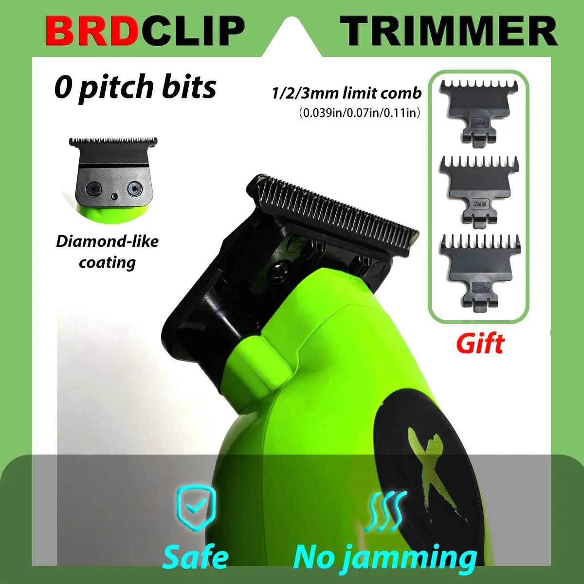 BRDCLIP X Series Professional Hair Clipper Trimmer and Shaver Set