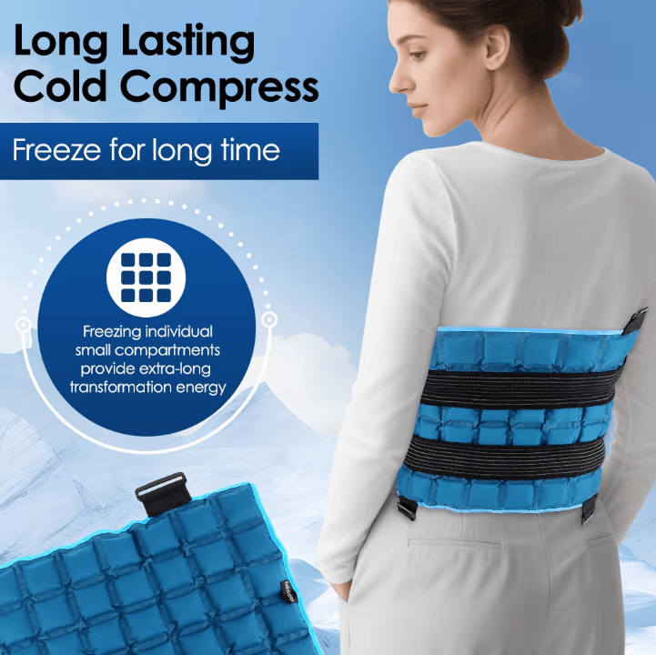 Hot & Cold Therapy Knee Wrap – Self-Absorbing Ice Pack Brace for Pain Relief