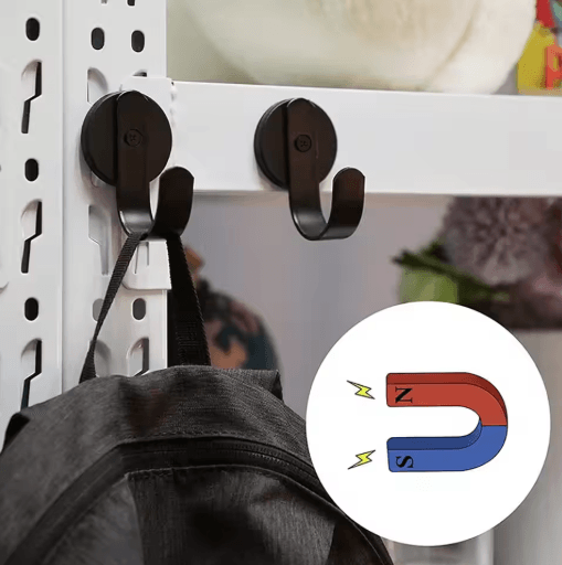 Heavy Duty Magnetic Towel Hook Strong Metal Hooks for Bathroom Kitchen and Fridge 1 2 4 PCS