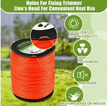 Weed Eater String Trimmer Line 1640 ft Premium Twisted Trimmer Line 5 lb Spool