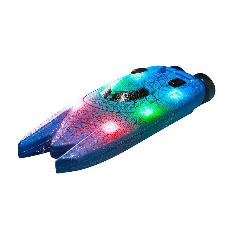 WaveMaster 2.4 GHz Waterproof RC Racing Boat with 360° Flip & LED Effects