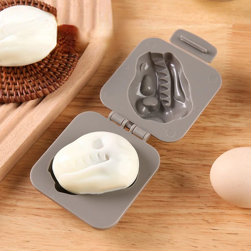 Dinosaur Fossil Egg Mold – Cute Boiled Egg & Rice Shaper for Kids Lunch