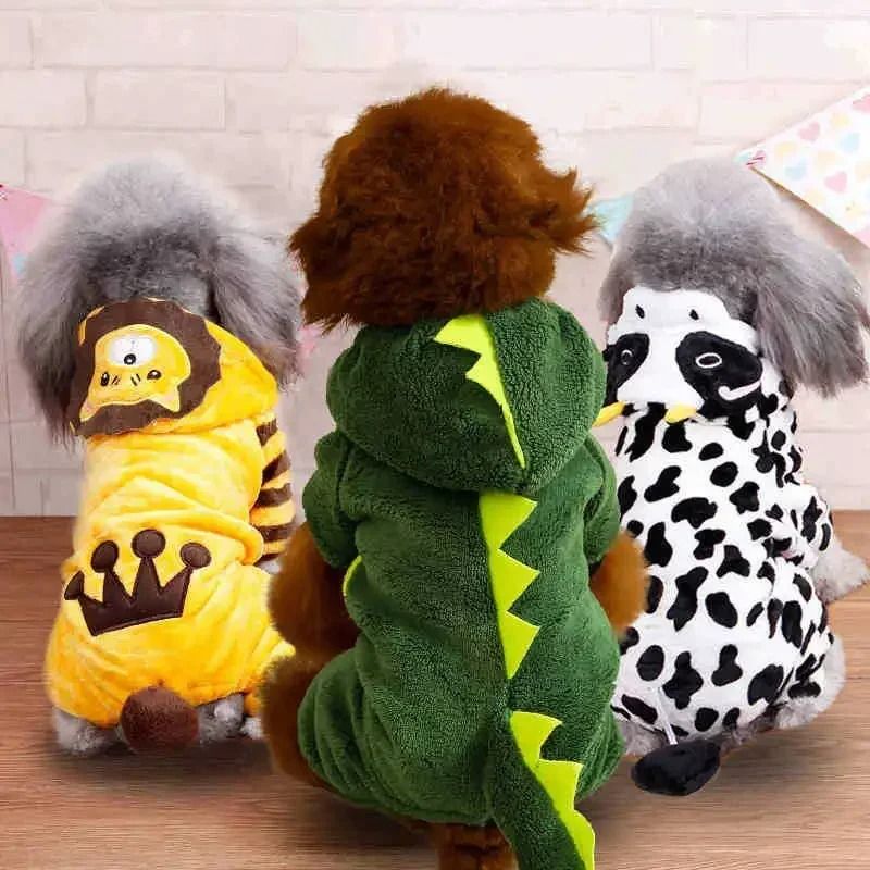 Cartoon Animal Pet Jumpsuit Pajama for Small Dogs and Cats