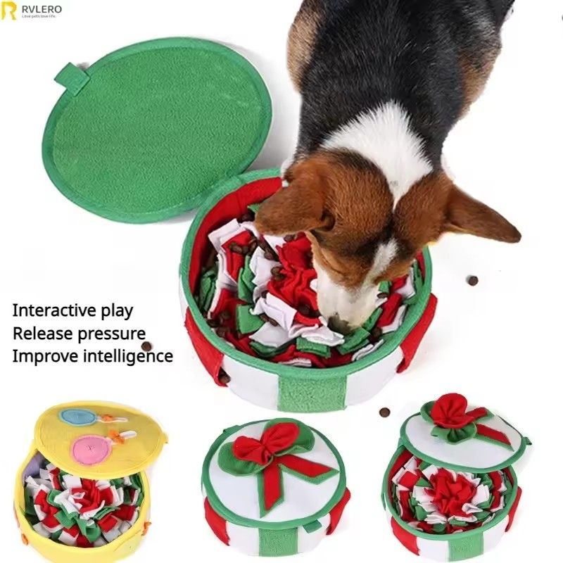 Snuffle Mat for Dogs Slow Feeder Box, Interactive Dog Enrichment Toy