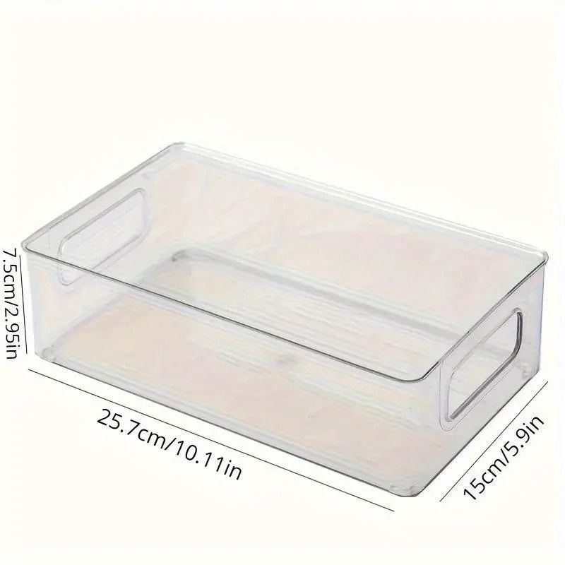 Stackable Acrylic Desktop Storage Box Transparent Office Organizer