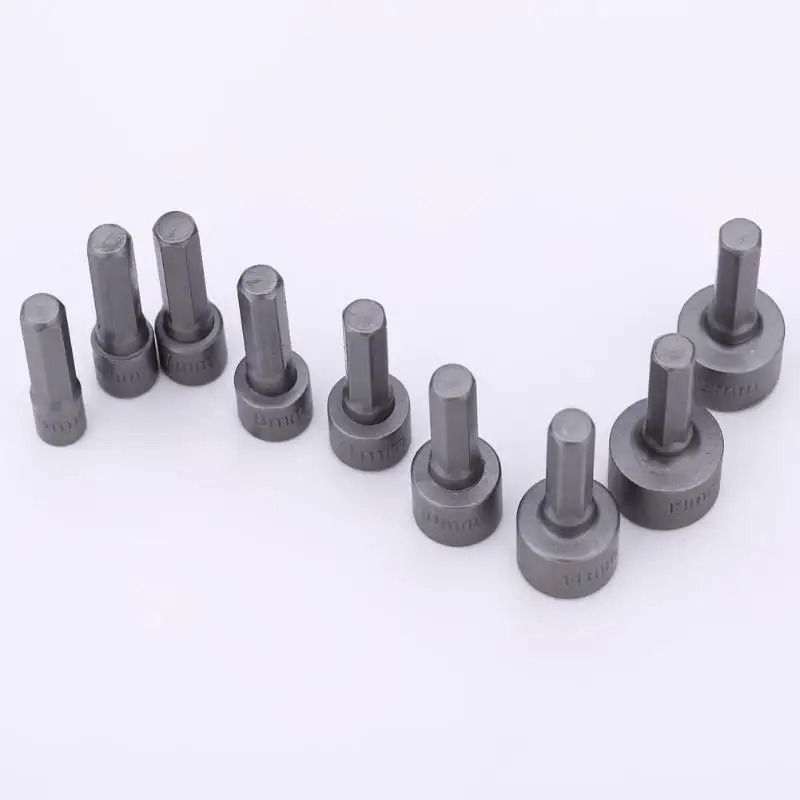 9 Piece Hex Socket Nut Driver Set 5 mm to 13 mm