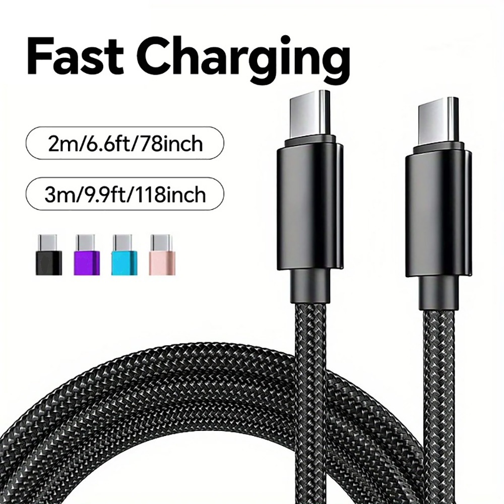 USB C to USB C Cable PD Fast Charging Phone Charger Data Cord Quick Charge