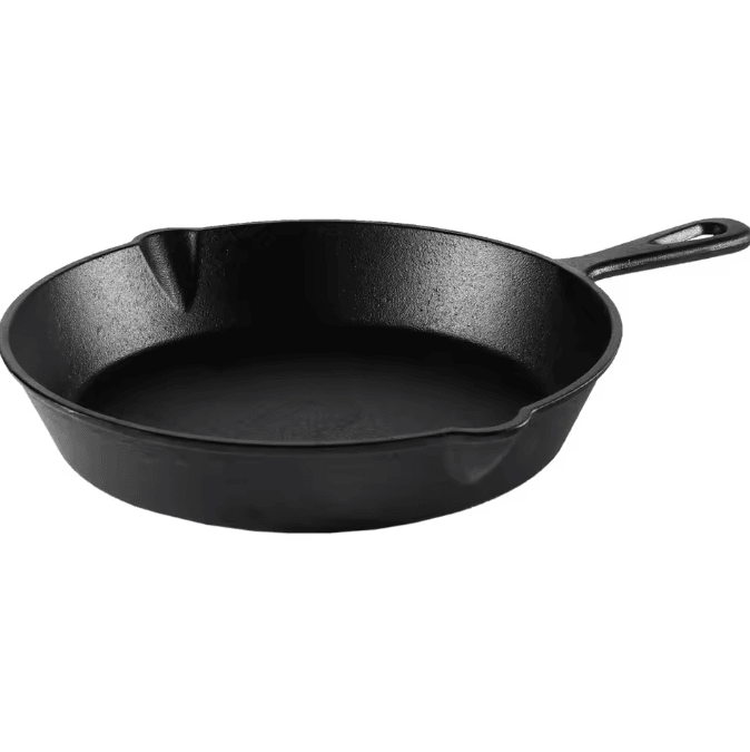 Classic HeatPro Pre Seasoned Cast Iron Skillet 10.5 Inch Durable Cast Iron Frying Pan with Even Heat Distribution