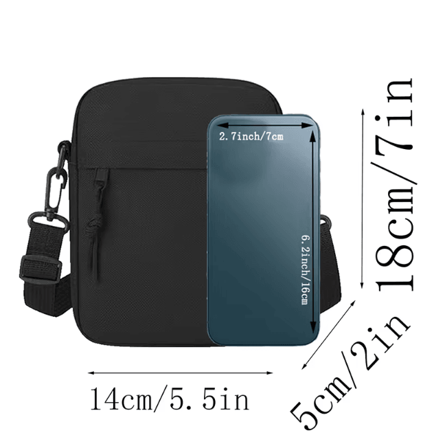 Unisex Crossbody Single Shoulder Bag Lightweight Mobile Phone Small Bag