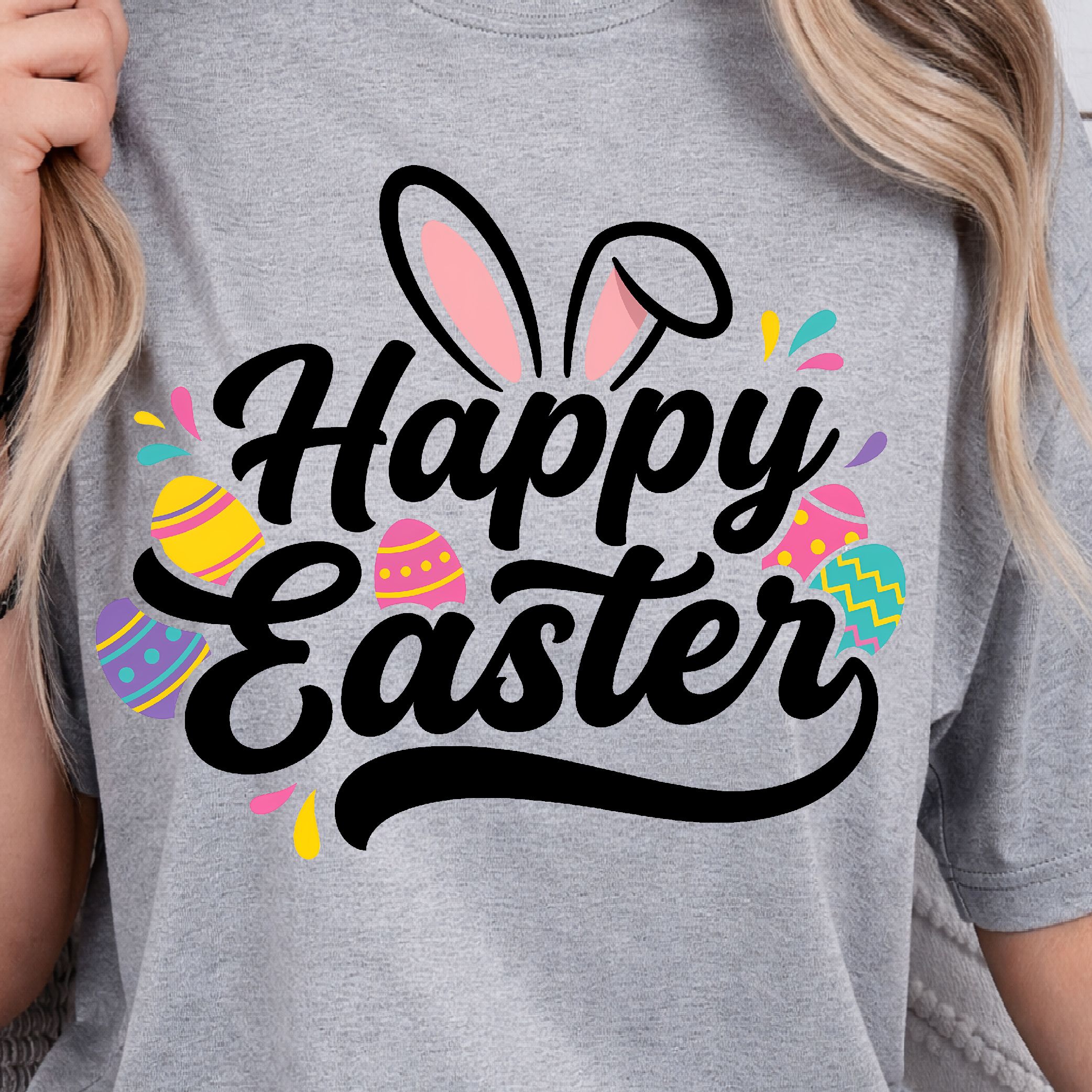 Happy Easter Shirt, Easter Bunny T-Shirt, Cute Easter Tee