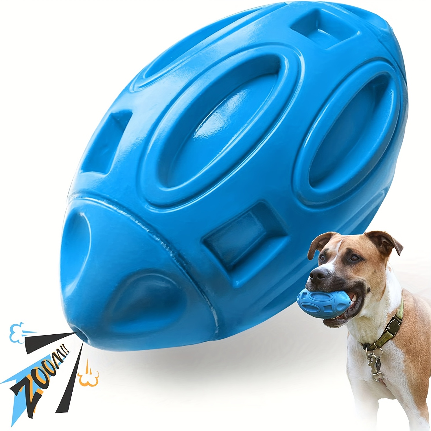Durable Dog Chewing Toys, Squeezing Rubber Ball for Pet, Aggressive Chewers Sound Toys