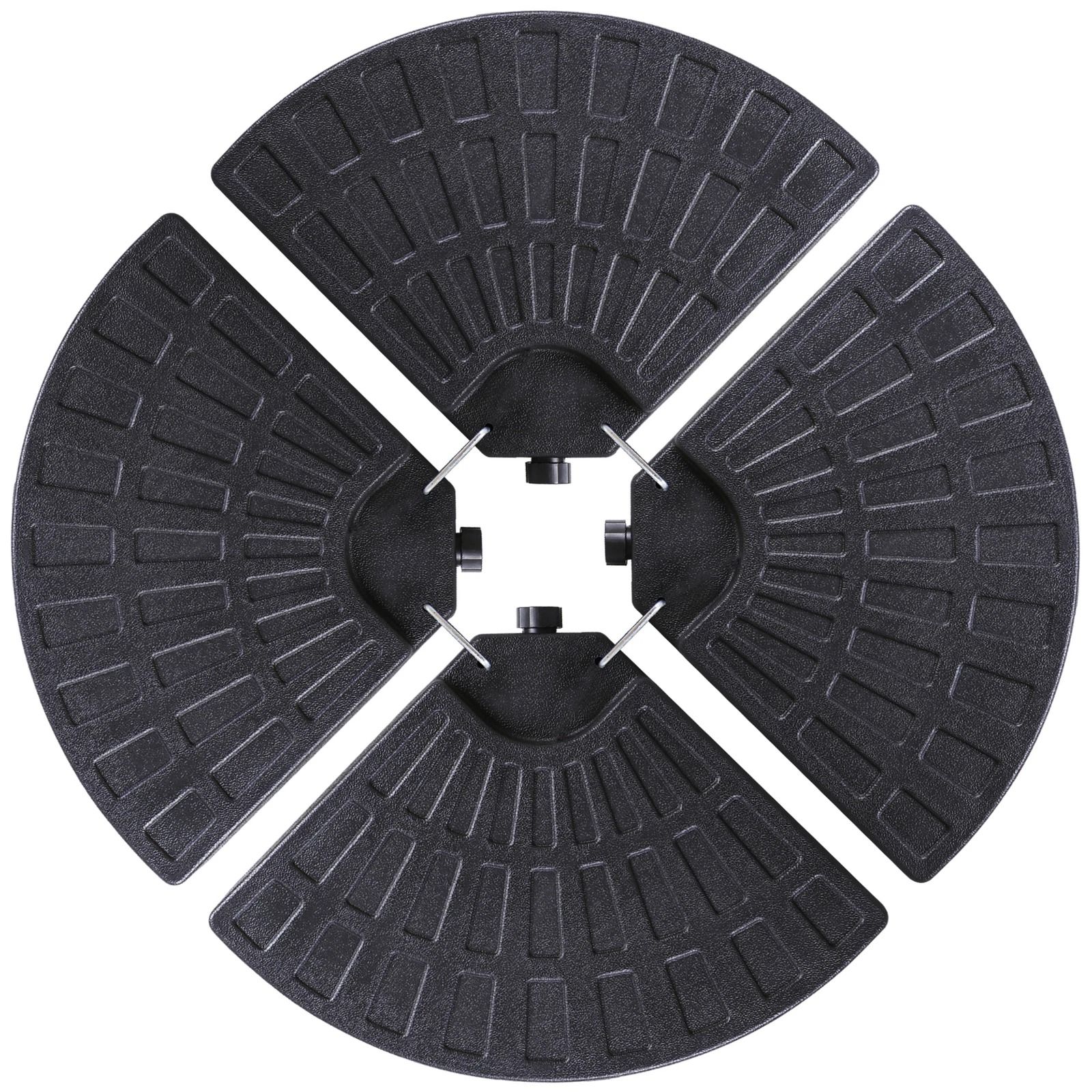 Offset Umbrella Base Stand, Pieces Patio Weighted Base, Adjustable Garden Stand, Water & Sand Fillable